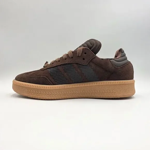 adidas Samba XLG x Minecraft Kids Sneakers Shoes JQ8934 Brown Size 6 New